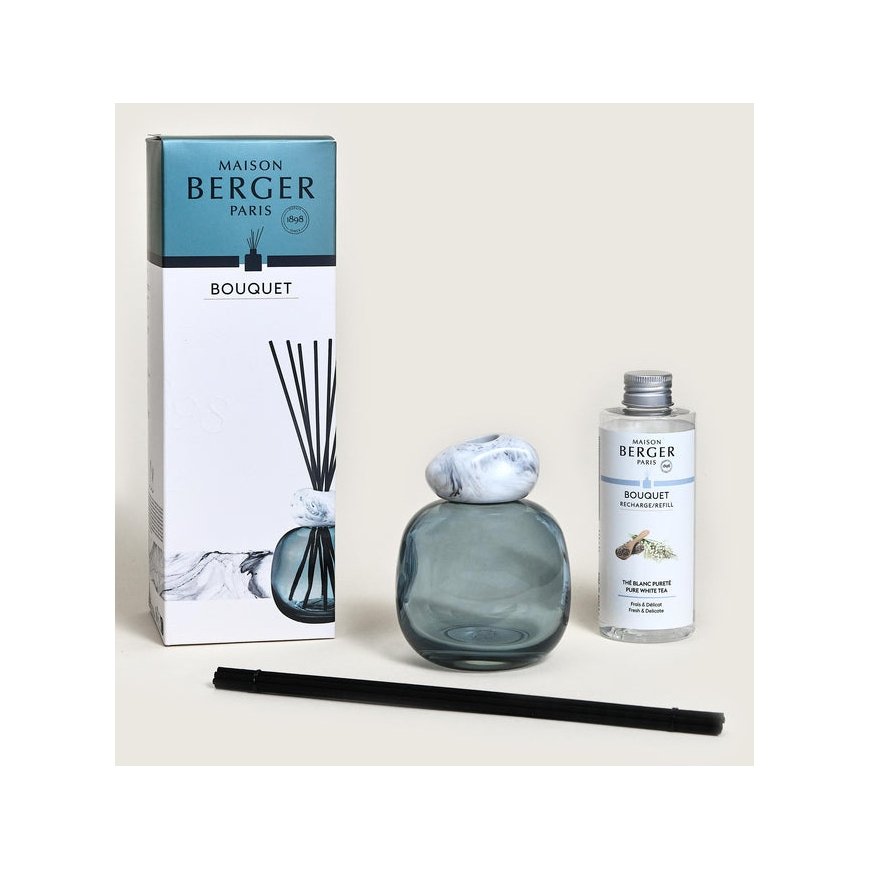 Maison Berger Paris MB7832 aroma diffuser Fragrance bottle Glass Blue, White – 5