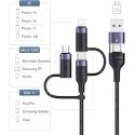 AWEI CL-228 usb-c|lightning|mico 3in2 cable black|black AWEI CL-228 usb-c|lightning|mico 3in2 cable black|black