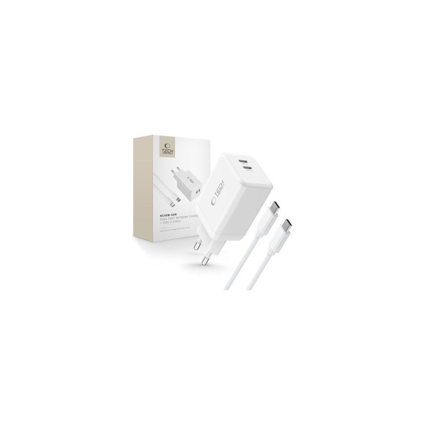 TECH-PROTECT NC45W-GAN 2-PORT NETWORK CHARGER PD45W