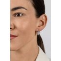 Brilio Silver Charming silver earrings with zircons and pink opals EA1127WP