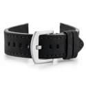 Pacific W72 leather watch strap - black/black 22mm Pacific W72 leather watch strap - black/black 22mm