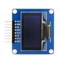 OLED-näyttö sininen, 1,3” (A), 128x64px SPI/I2C, kulmaliittimet, Waveshare 10444