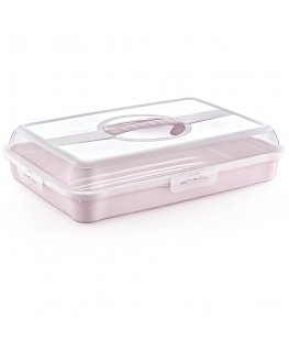 Lumarko Pink PARTY-BUTLER CAKE CONTAINER 43x29.5x10.5CM NORDIC Pink (10665)