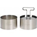 Wedding ring set Patisse 9 x 5.5 cm, stainless steel, silver, 3 pieces Wedding ring set Patisse 9 x 5.5 cm, stainless steel, silver, 3 pieces