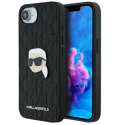Case Karl Lagerfeld Monogram Karl Head Pin for iPhone 16e blac Case Karl Lagerfeld Monogram Karl Head Pin for iPhone 16e blac