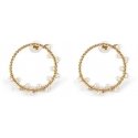 Shabama SHIMA earrings bright auksinis 1 u Shabama SHIMA earrings bright auksinis 1 u