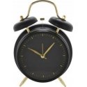 KOOPMAN CLASSIC Klasikinio stiliaus žadintuvas su auksiniais antgaliais, metalinis, Ø 12 cm KOOPMAN CLASSIC Klasikinio stiliaus žadintuvas su auksiniais antgaliais, metalinis, Ø 12 cm
