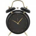 KOOPMAN CLASSIC Classic style alarm clock with gold tips, metal, Ø 12 cm KOOPMAN CLASSIC Classic style alarm clock with gold tips, metal, Ø 12 cm