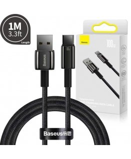 Baseus CAWJ000001 USB cable USB 2.0 1 m USB A USB C Black