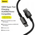 Baseus CAWJ000001 USB-kaabel USB 2.0 1 m USB A USB C Must