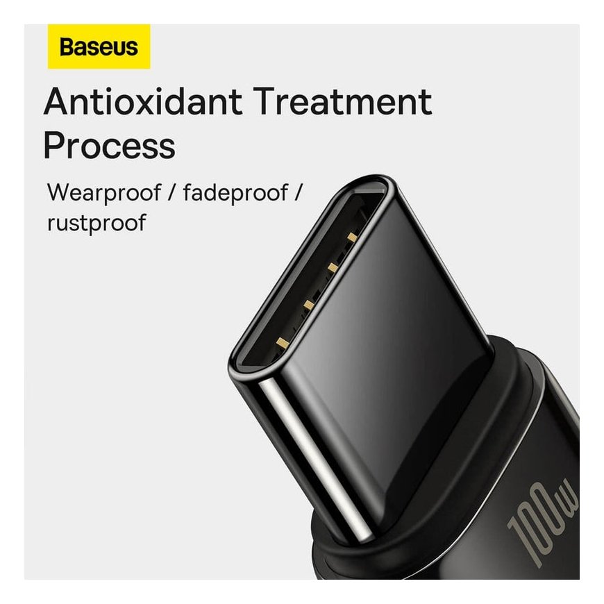 Baseus CAWJ000001 USB кабель USB 2.0 1 m USB A USB C Черный – 3