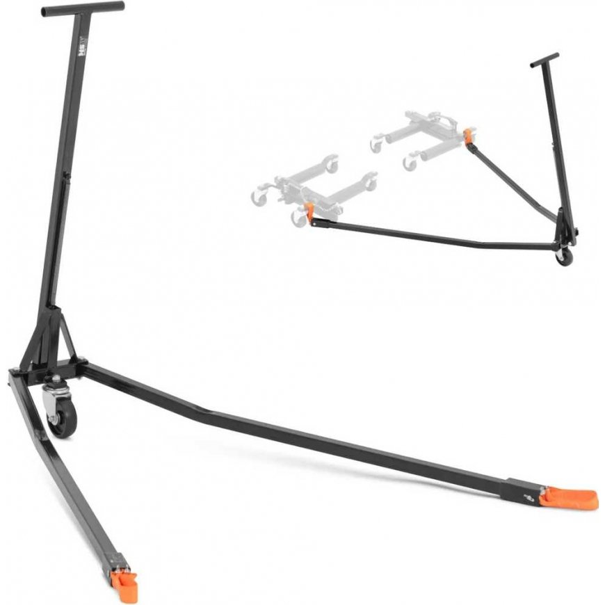 MSW Maneuvering positioning handle for vehicle trolleys
