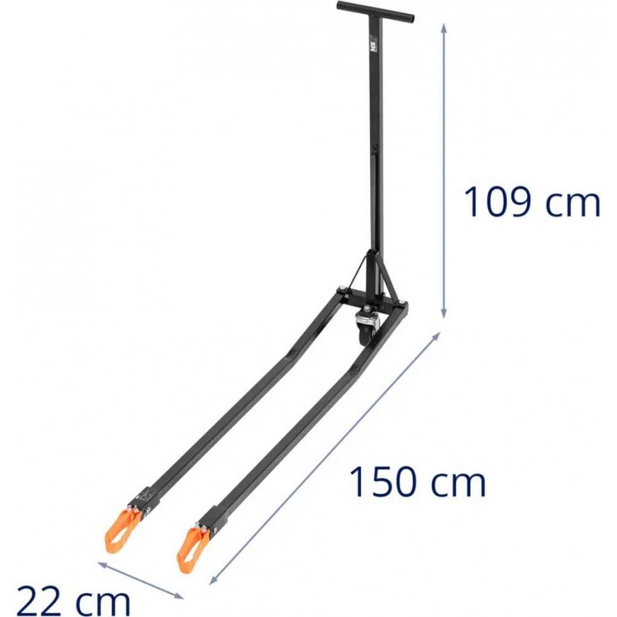 MSW Maneuvering positioning handle for vehicle trolleys – 4