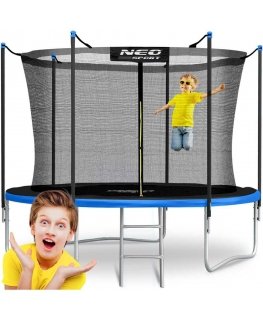 10 pėdų / 312 cm sodo batutas su vidiniu tinklu ir Neo-Sport kopėčiomis