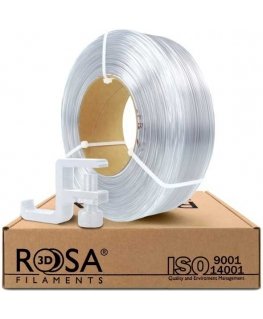 3D plastic PCTG transparent 1.75mm 1kg refill pack Rosa3D