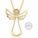 Levien Gold plated pendant with Guardian Angel crystal Levien Gold plated pendant with Guardian Angel crystal