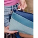 Vuch Women's Handbag Coalie Striped Blue Vuch Women's Handbag Coalie Striped Blue