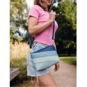 Vuch Women's Handbag Coalie Striped Blue Vuch Women's Handbag Coalie Striped Blue