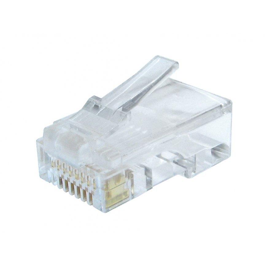 Gembird LC-8P8C-002/50 vadu savienotājs RJ-45 Caurspīdīgs