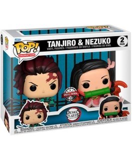 Funko POP pack 2 figures Demon Slayer Kimetsu no Yaiba Tanjiro & Nezuko Exclusive
