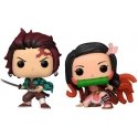 Funko POP pack 2 figures Demon Slayer Kimetsu no Yaiba Tanjiro & Nezuko Exclusive Funko POP pack 2 figures Demon Slayer Kimetsu no Yaiba Tanjiro & Nezuko Exclusive