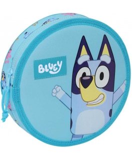Pencil case Bluey Sky blue 18 pieces