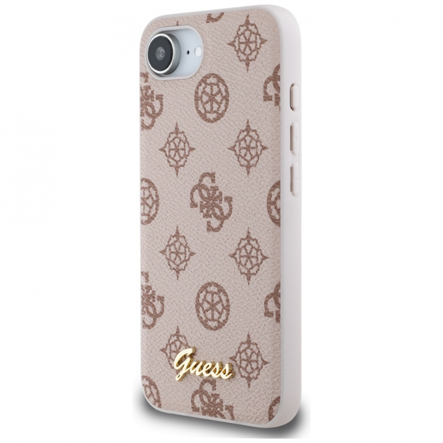 Guess Peony Script Logo MagSafe iPhone 16e -suojakuori - Ruskea – 3