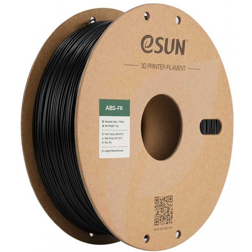 eSUN ABS-FR 1.75mm 1kg - Juodas