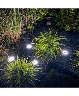 Set of 4 garden lights, 12 cm, PATIO, drive-in