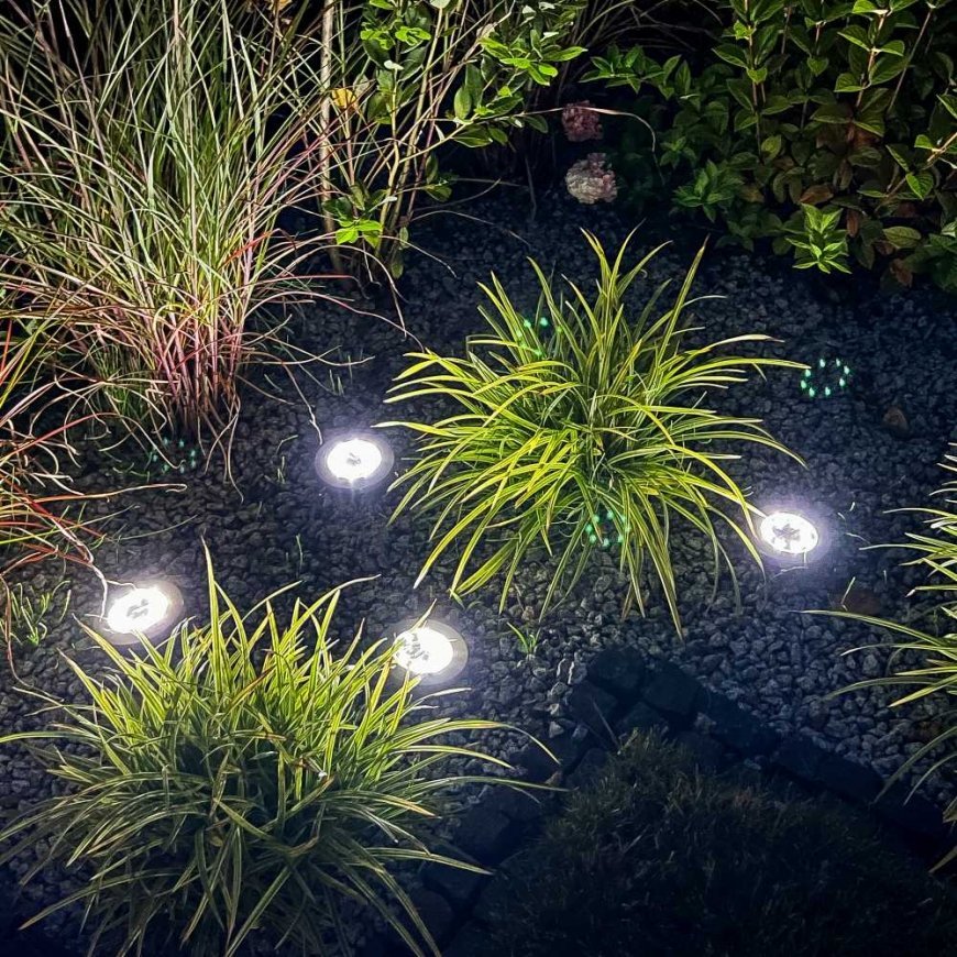 Set of 4 garden lights, 12 cm, PATIO, drive-in