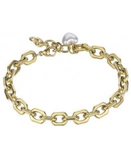 Marc Malone Kullattu rannekoru helmillä Hattie Gold Bracelet MCB24016G