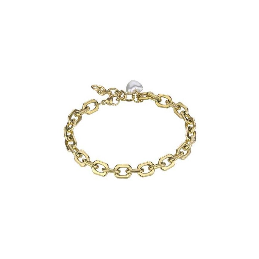 Marc Malone Kullattu rannekoru helmillä Hattie Gold Bracelet MCB24016G