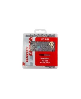 Ketju SRAM PC 1051 144 lenkkiä, PowerLock-kytkin, 10-vaihteinen. EX1-ketjun vaihto