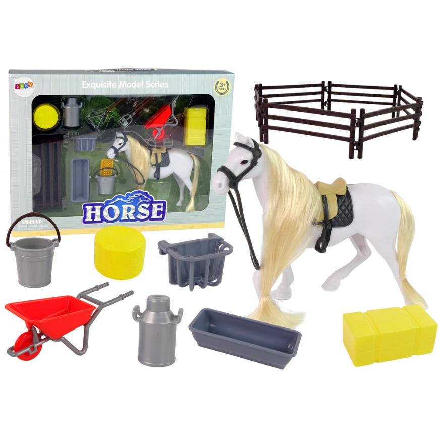 Toy horse with accessories Lean Toys