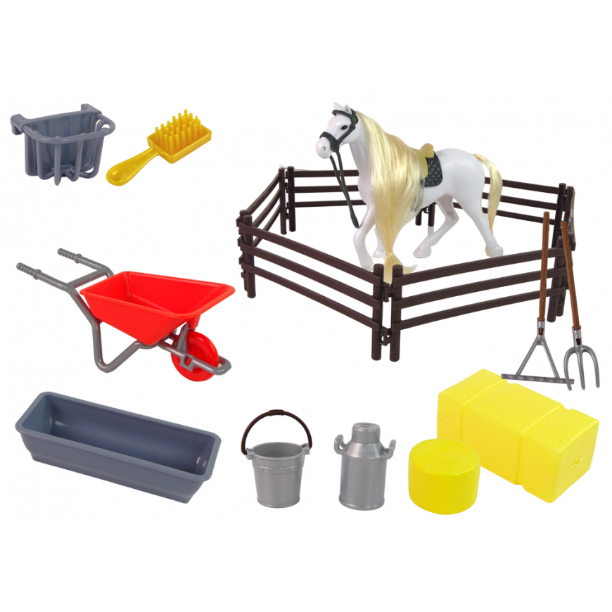 Toy horse with accessories Lean Toys – 2