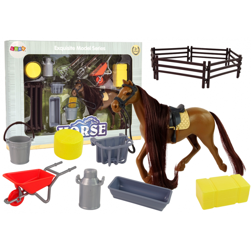 Leluhevonen lisävarusteilla Lean Toys – 4