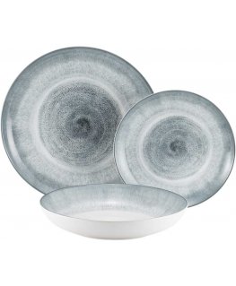 Dinner set for 6 people Aqua 18 pieces AMBITION