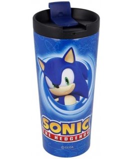 STOR Sonic The Hedgehog ruostumattomasta teräksestä valmistettu kahvimuki 425ml
