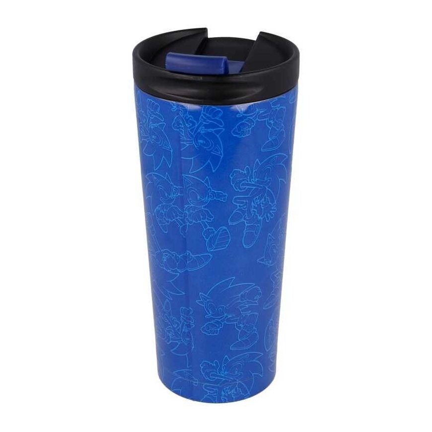 STOR Sonic The Hedgehog ruostumattomasta teräksestä valmistettu kahvimuki 425ml – 2