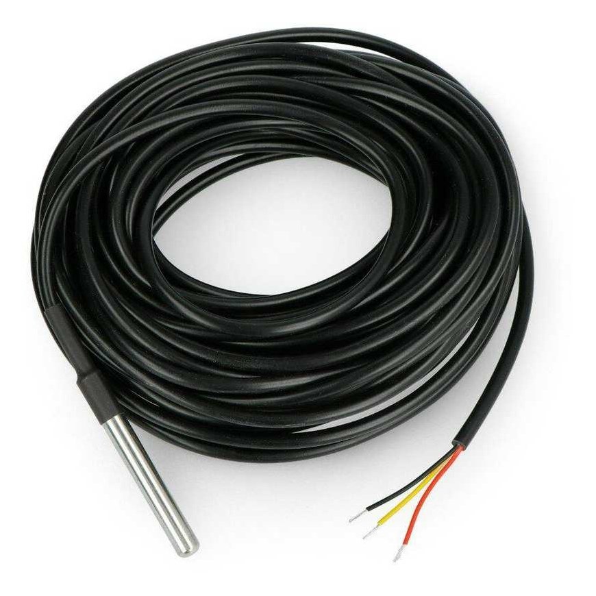 Waterproof probe with temperature sensor DS18B20 - Okystar - 10m