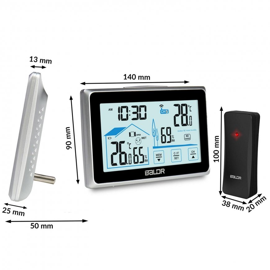Berdsen Weather station with display BD-910 black – 4