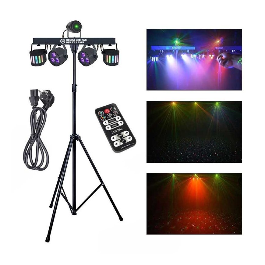 LIGHT4ME LED BAR DERBY PAR apgaismojuma