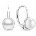 Brilio Silver Silver earrings with freshwater pearls EA1140W Brilio Silver Silver earrings with freshwater pearls EA1140W