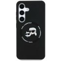 Karl Lagerfeld case SAMSUNG S25 Plus KLHMS25MSKCHTCK (magnetic silicone double heads) black