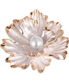 Jwl Luxury Pearls Ainutlaatuinen 2in1 kukkarintaneula aidolla helmellä JL0573