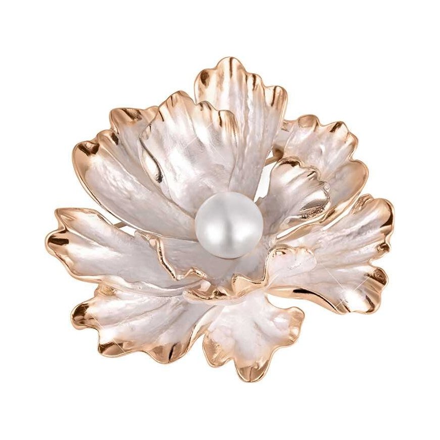 Jwl Luxury Pearls Ainutlaatuinen 2in1 kukkarintaneula aidolla helmellä JL0573