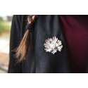 Jwl Luxury Pearls Unique 2in1 flower brooch with real pearl JL0573 Jwl Luxury Pearls Unique 2in1 flower brooch with real pearl JL0573