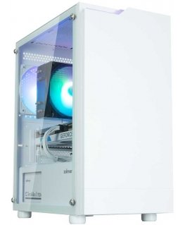 Zalman T4 Plus White Mini Tower Case, 120mm ARGB Fan x1