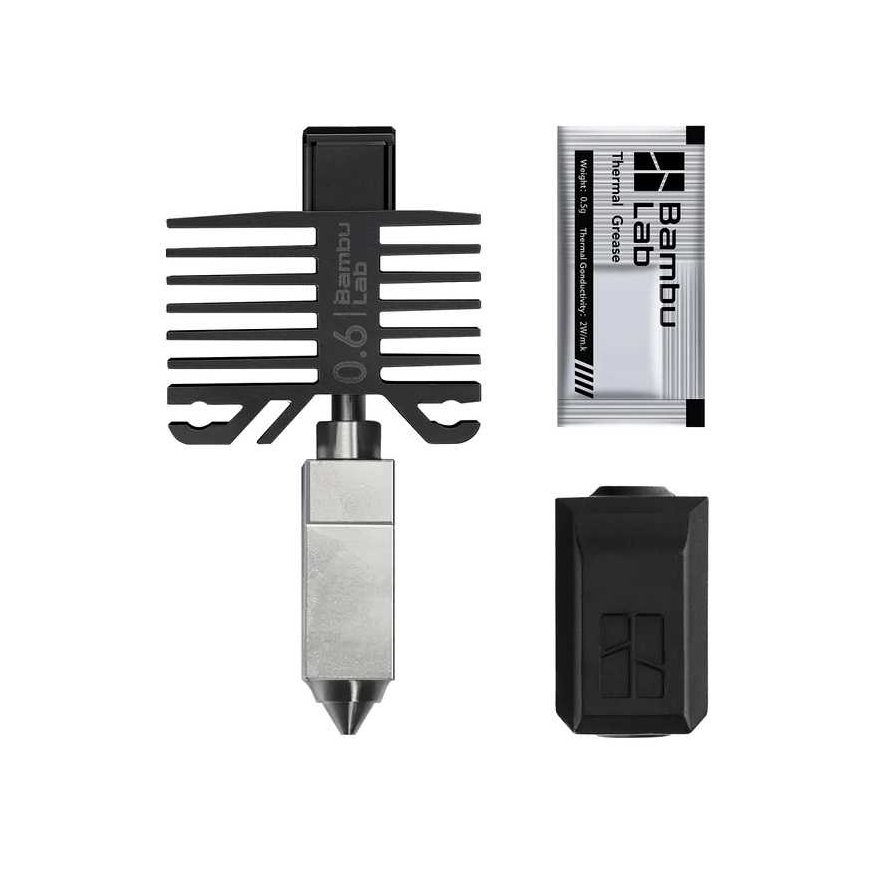 Hotend head 0.6 mm – for Bambu Lab X1 and P1 series printers – 2