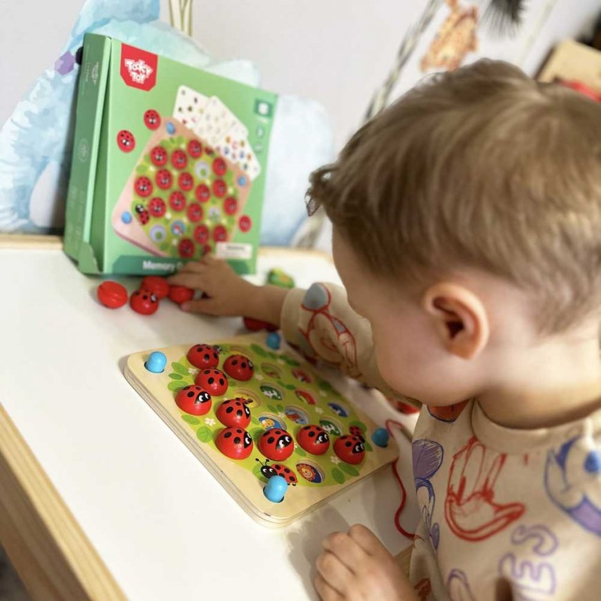 WOOPIE Žalias Medinis atminties žaidimas Ladybug galvosūkis – 2